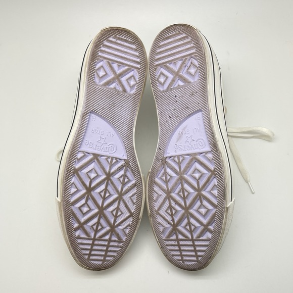 Converse Sneakers Womens 8 Chuck Taylor Crystal Stars Platform Hi A03724C Shoes - Picture 10 of 11